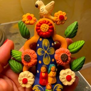 Southwest Indian 5-pc Handmade Clay family tree